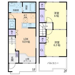 Rural　Aの物件間取画像